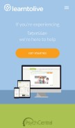 How learntolive.com looks like on a mobile device such as an iPhone.
