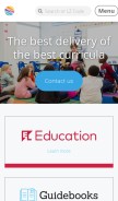 How learnzillion.com looks like on a mobile device such as an iPhone.