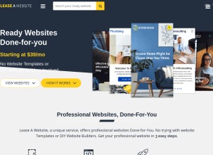 How leaseawebsite.co looks like on a tablet such as an iPad.