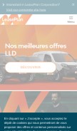 How leaseplan.com looks like on a mobile device such as an iPhone.