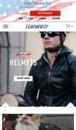 How leatherup.com looks like on a mobile device such as an iPhone.