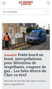 How leberry.fr looks like on a mobile device such as an iPhone.