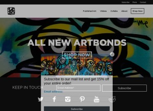 How leboart.com looks like on a tablet such as an iPad.