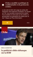 How lecho.be looks like on a mobile device such as an iPhone.