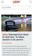 How lechorepublicain.fr looks like on a mobile device such as an iPhone.