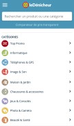 How ledenicheur.fr looks like on a mobile device such as an iPhone.