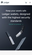 How ledger.com looks like on a mobile device such as an iPhone.