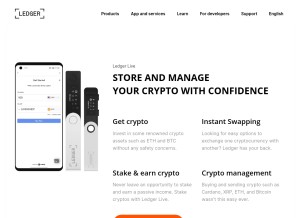 How ledgorwallet.com looks like on a tablet such as an iPad.
