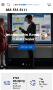 How ledkioskdisplay.com looks like on a mobile device such as an iPhone.