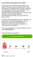 How leenbakker.nl looks like on a mobile device such as an iPhone.