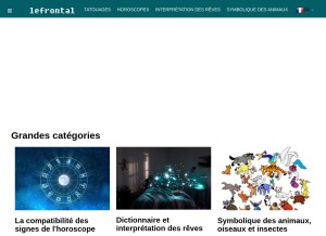 How lefrontal.com looks like on a tablet such as an iPad.