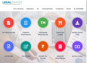 How legalraasta.com looks like on a tablet such as an iPad.