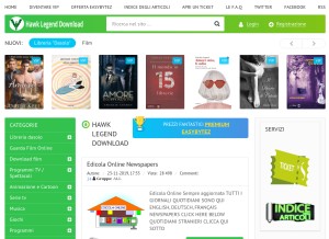 How leggenditaly.com looks like on a tablet such as an iPad.