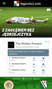 How legionisci.com looks like on a mobile device such as an iPhone.