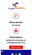 How legitpackersmovers.org looks like on a mobile device such as an iPhone.
