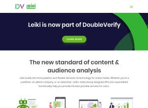 How leiki.com looks like on a tablet such as an iPad.