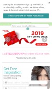 How leisurearts.com looks like on a mobile device such as an iPhone.