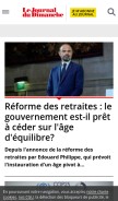 How lejdd.fr looks like on a mobile device such as an iPhone.