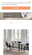 How lekkerhome.com looks like on a mobile device such as an iPhone.