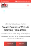 How lelowebsite.com looks like on a mobile device such as an iPhone.