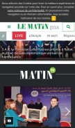 How lematin.ma looks like on a mobile device such as an iPhone.