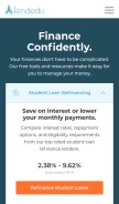 How lendedu.com looks like on a mobile device such as an iPhone.