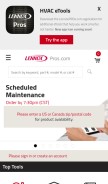 How lennoxpros.com looks like on a mobile device such as an iPhone.