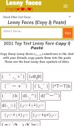 How lennyfaces.top looks like on a mobile device such as an iPhone.