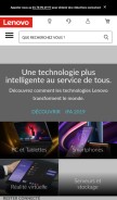 How lenovo.com looks like on a mobile device such as an iPhone.