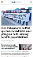 How leonoticias.com looks like on a mobile device such as an iPhone.