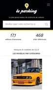 How leparking.fr looks like on a mobile device such as an iPhone.