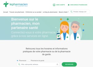 How lepharmacien.fr looks like on a tablet such as an iPad.