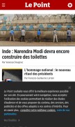 How lepoint.fr looks like on a mobile device such as an iPhone.