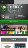 How leroygreene.com looks like on a mobile device such as an iPhone.