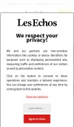 How lesechos.com looks like on a mobile device such as an iPhone.