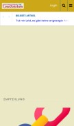 How lesezeichen-bookmarking.de looks like on a mobile device such as an iPhone.