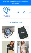 How lesgalerieslafannette.com looks like on a mobile device such as an iPhone.