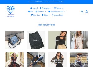 How lesgalerieslafannette.com looks like on a tablet such as an iPad.