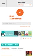 How leslibraires.ca looks like on a mobile device such as an iPhone.