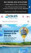 How lesliespool.com looks like on a mobile device such as an iPhone.