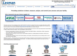 How lesman.com looks like on a tablet such as an iPad.