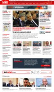 How lesoirdalgerie.com looks like on a mobile device such as an iPhone.