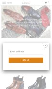 How lethato.com looks like on a mobile device such as an iPhone.