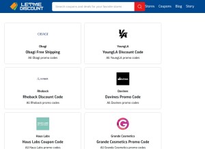 How letmediscount.com looks like on a tablet such as an iPad.