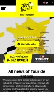 How letour.fr looks like on a mobile device such as an iPhone.