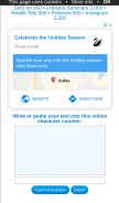 How lettercount.com looks like on a mobile device such as an iPhone.