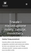How letyro.pl looks like on a mobile device such as an iPhone.