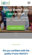 How leveldata.com looks like on a mobile device such as an iPhone.