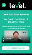 How levelfinancing.com looks like on a mobile device such as an iPhone.