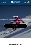 How levelninesports.com looks like on a mobile device such as an iPhone.
